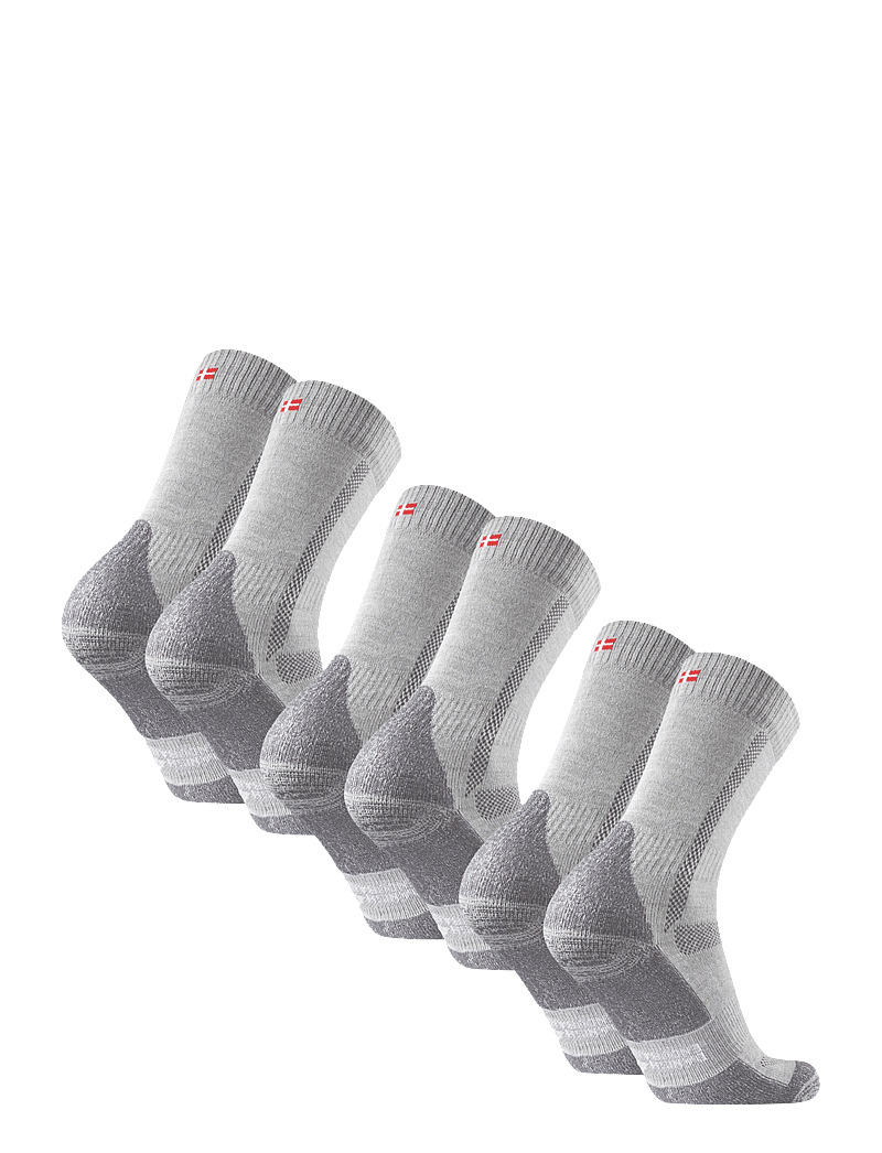 Danish Endurance - Classic Merino Wool Hiking Socks 3 Pack - spordisokid - light grey - 3