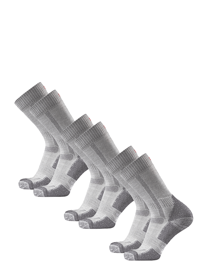 Danish Endurance - Classic Merino Wool Hiking Socks 3 Pack - spordisokid - light grey - 4