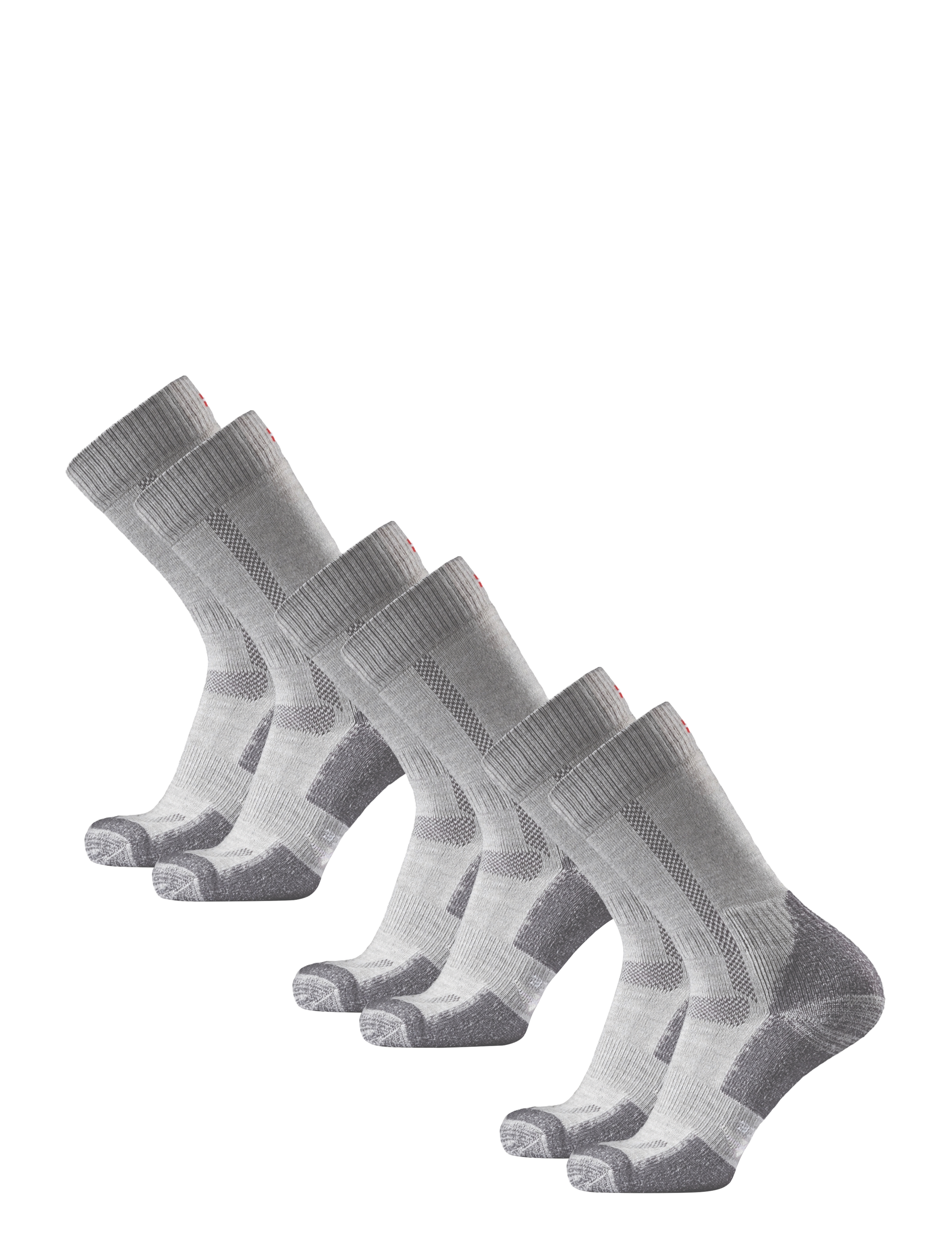 Danish Endurance - Classic Hiking Crew Socks 3-pack - sportinės kojinės - light grey - 4