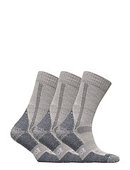 Danish Endurance - Hiking Classic Socks 3-pack - vêtements - light grey - 1