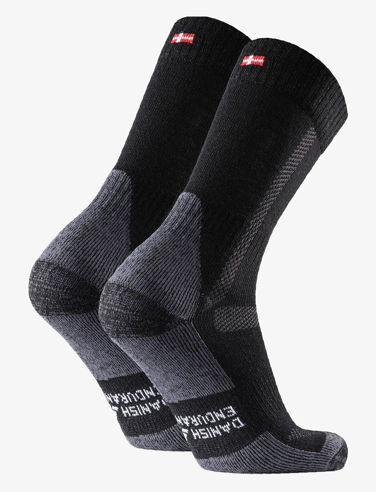 Danish Endurance - Classic Hiking Crew Socks 1-pack - sport socks - black - 2