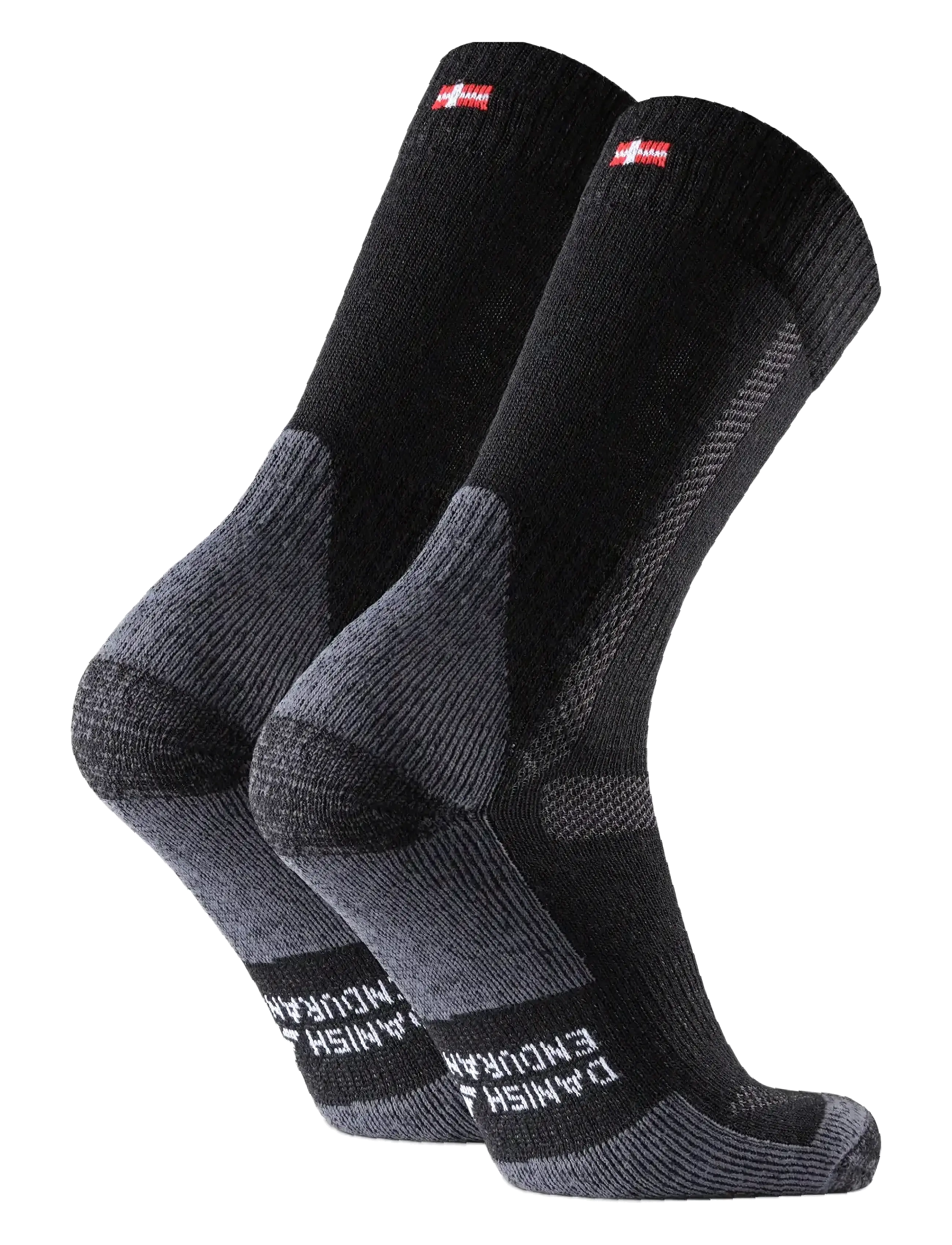 Danish Endurance - Classic Hiking Crew Socks 1-pack - strümpfe - black - 2