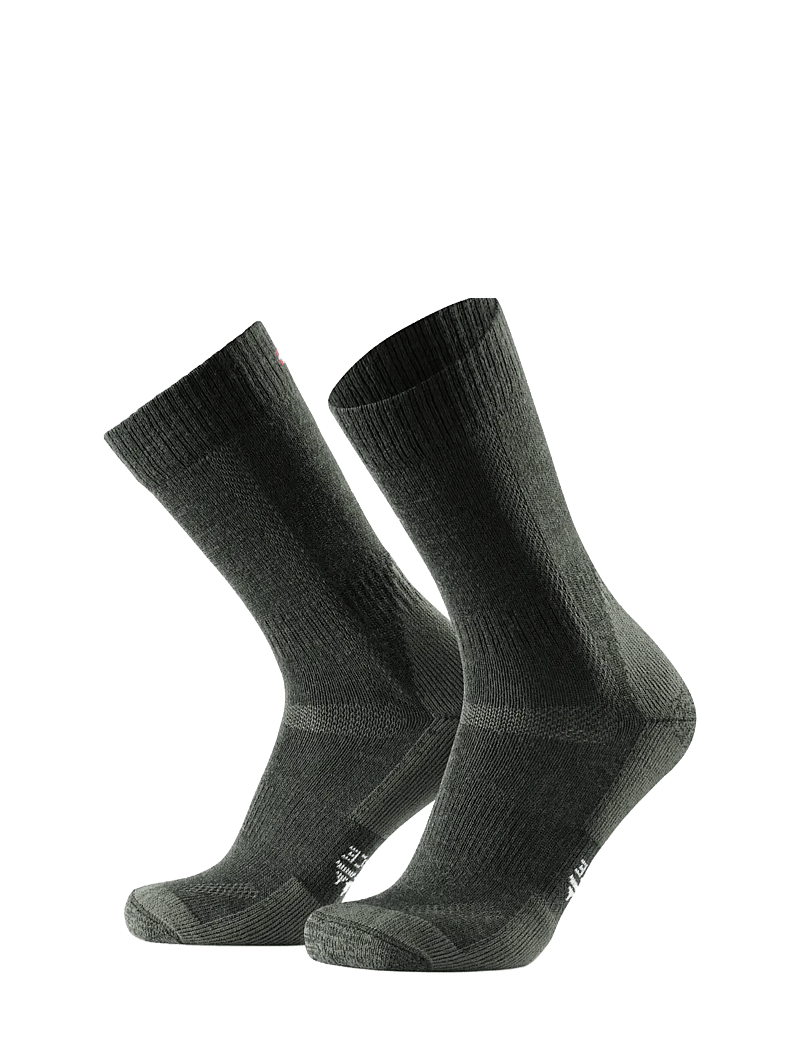 Danish Endurance - Classic Hiking Crew Socks 1-pack - urheilusukat - forest green - 1