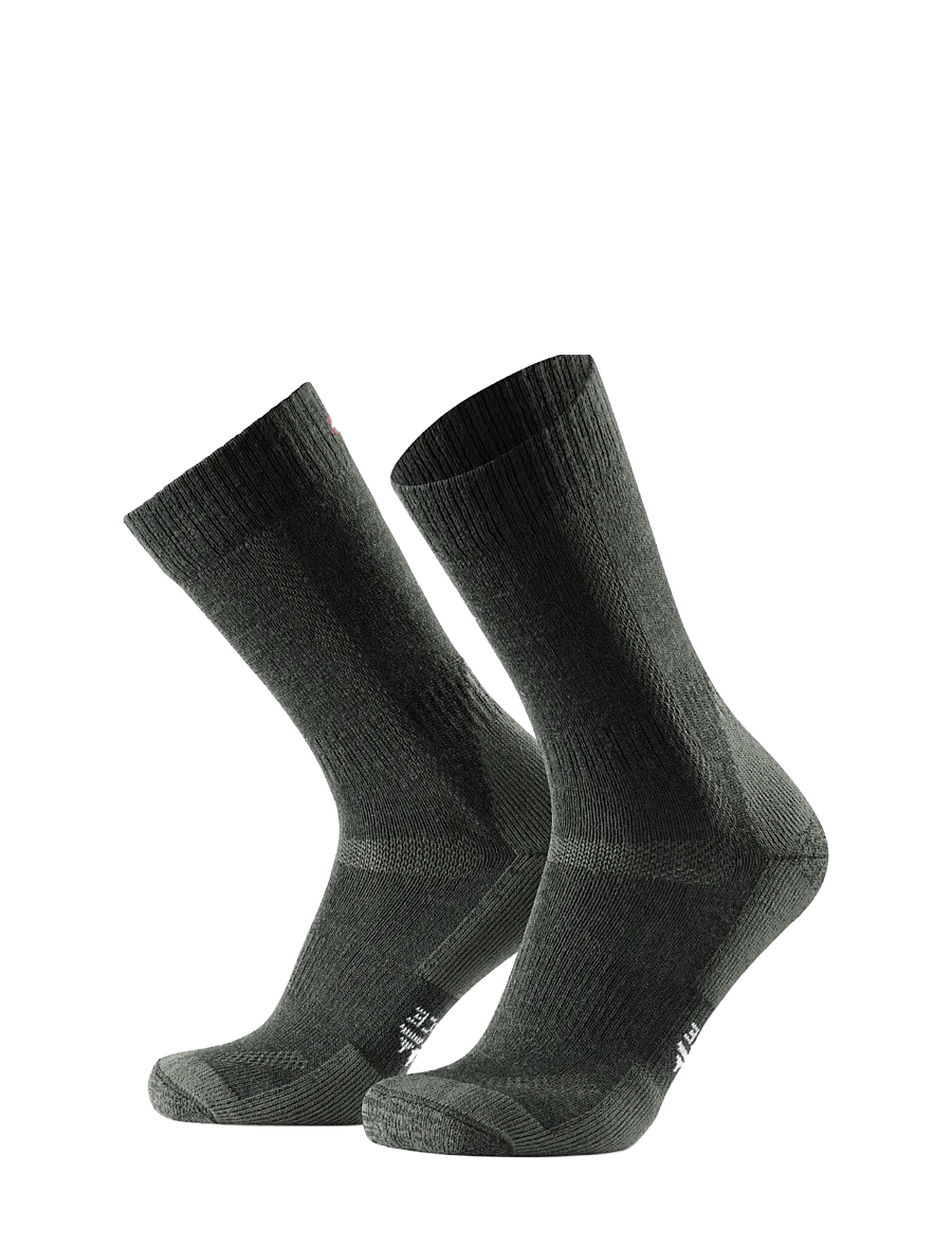 Danish Endurance - Classic Hiking Crew Socks 1-pack - kousen - forest green - 1