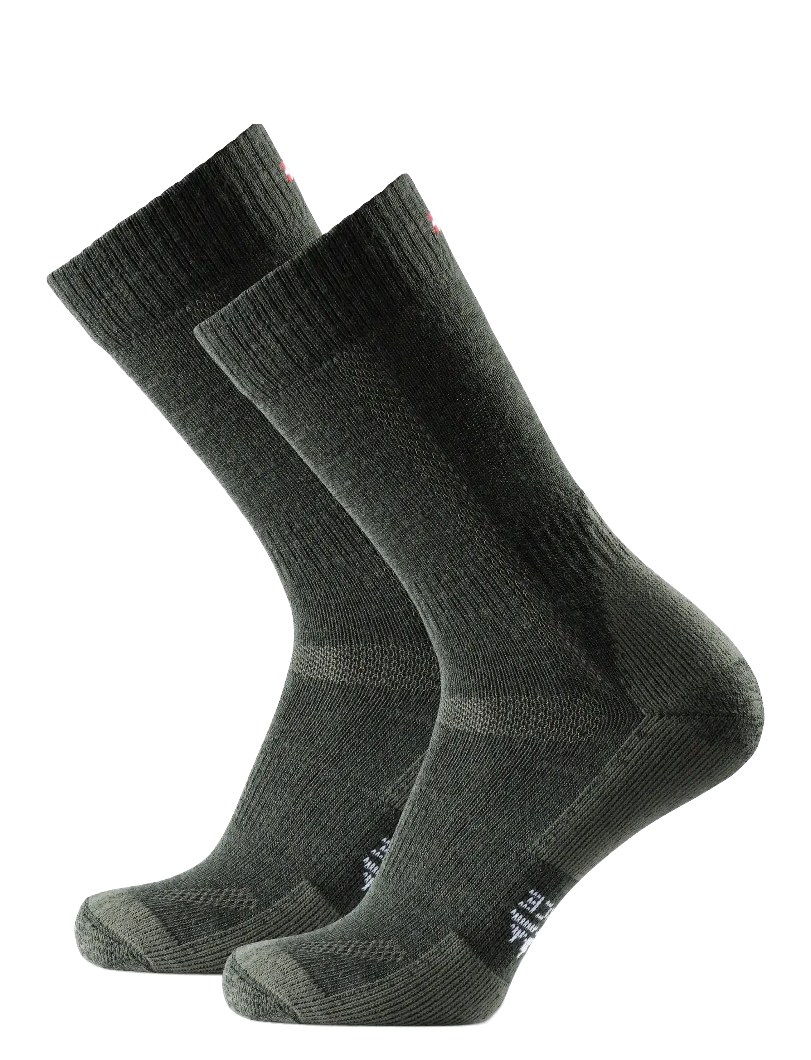 Danish Endurance - Classic Hiking Crew Socks 1-pack - laveste priser - forest green - 3