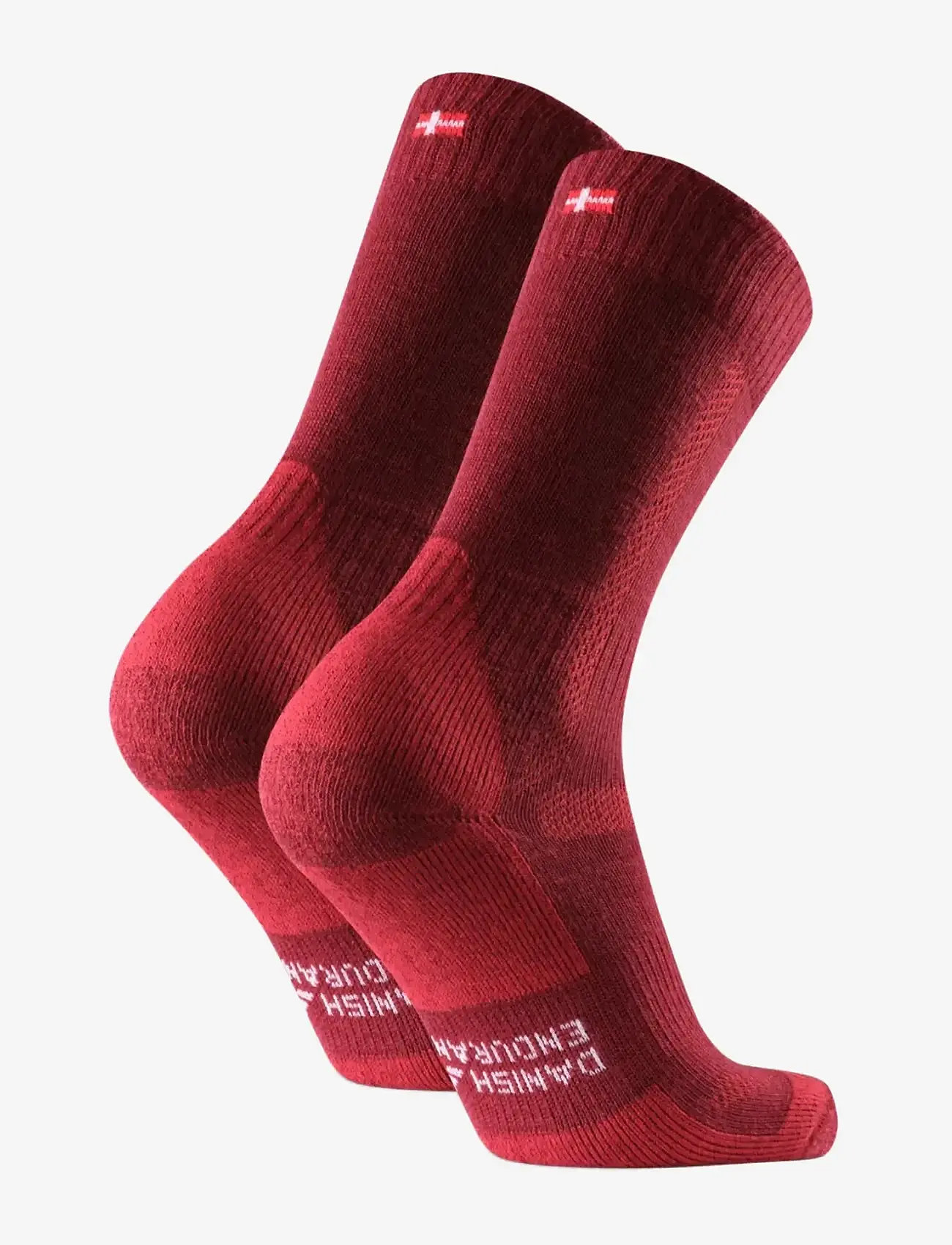 Danish Endurance - Classic Hiking Crew Socks 1-pack - strümpfe - wine red - 2