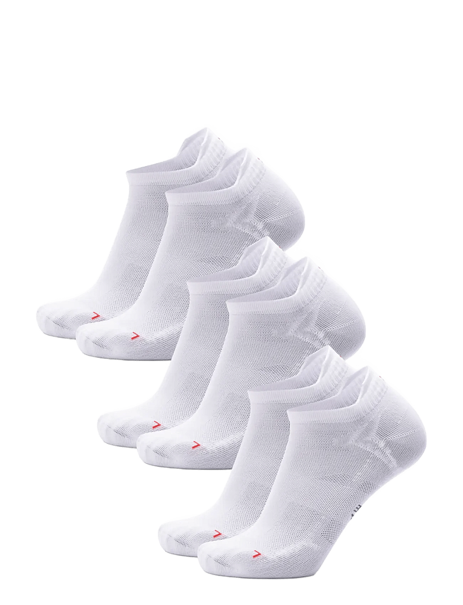 Danish Endurance - Classic Sports Low-cut Socks 3-pack - sportstrømper - white - 3