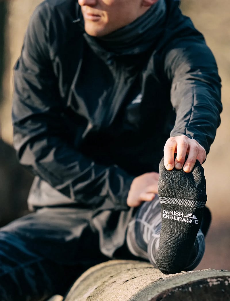 Danish Endurance - Classic Sports Quarter Socks 3-pack - sportstrømper - black/grey - 4