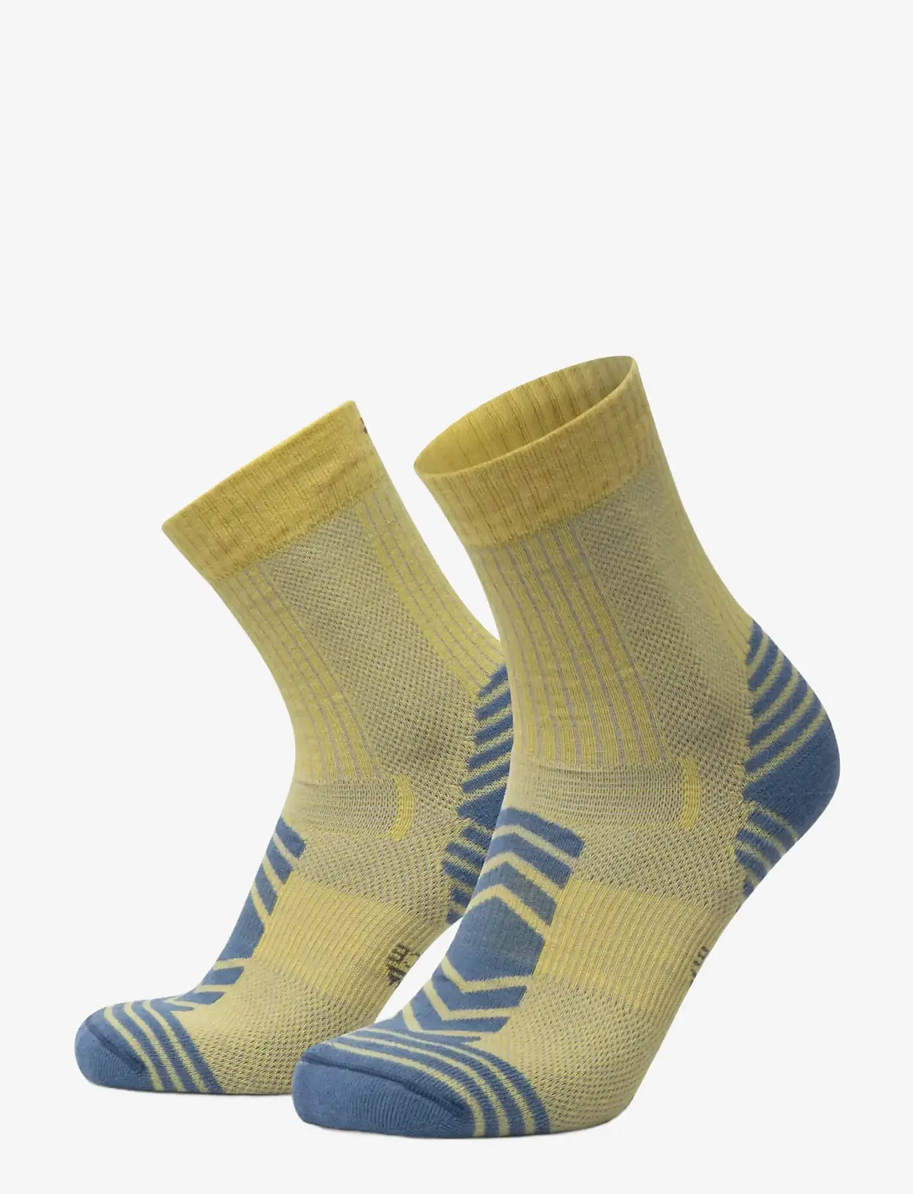 Danish Endurance - Hiking Light Socks 1-pack - sport socks - yellow/blue grey - 1