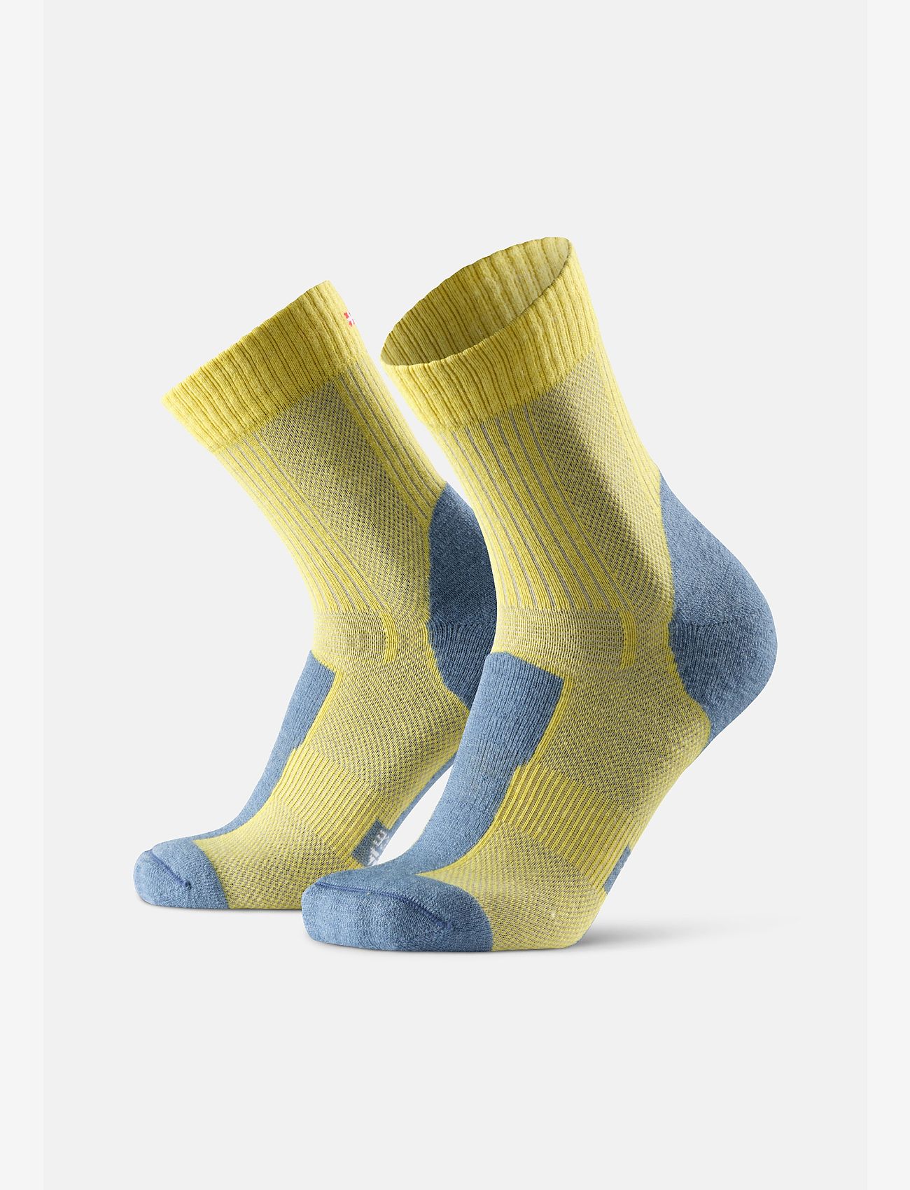 Danish Endurance - Hiking Light Socks 1-pack - lowest prices - yellow/blue grey - 0