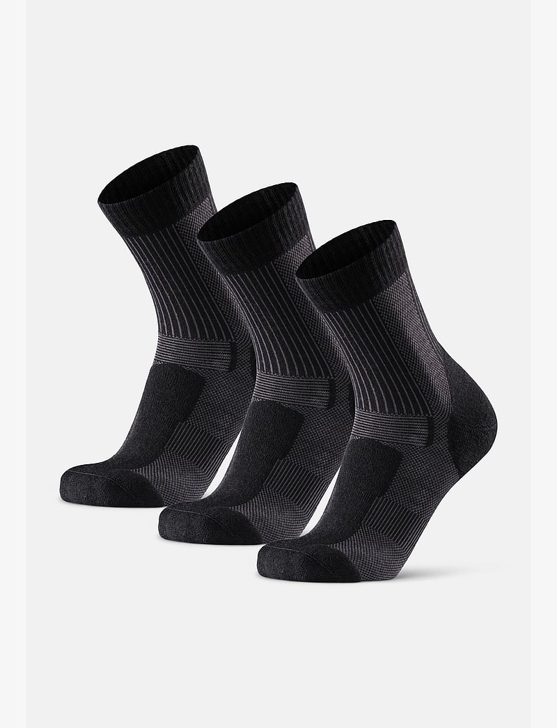 Danish Endurance - Hiking Light Socks 3-pack - tøj - black - 3
