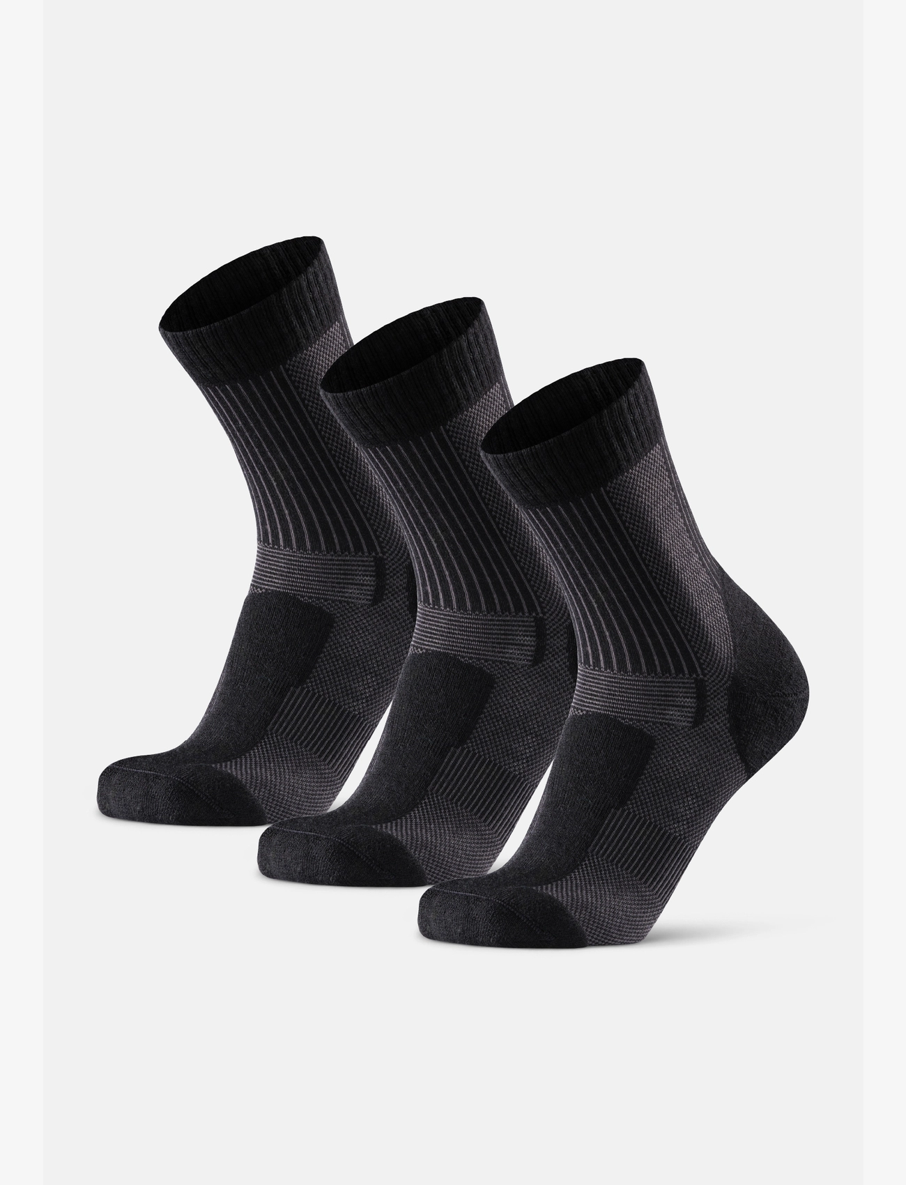 Danish Endurance - Light Hiking Crew Socks 3-pack - strümpfe - black - 2