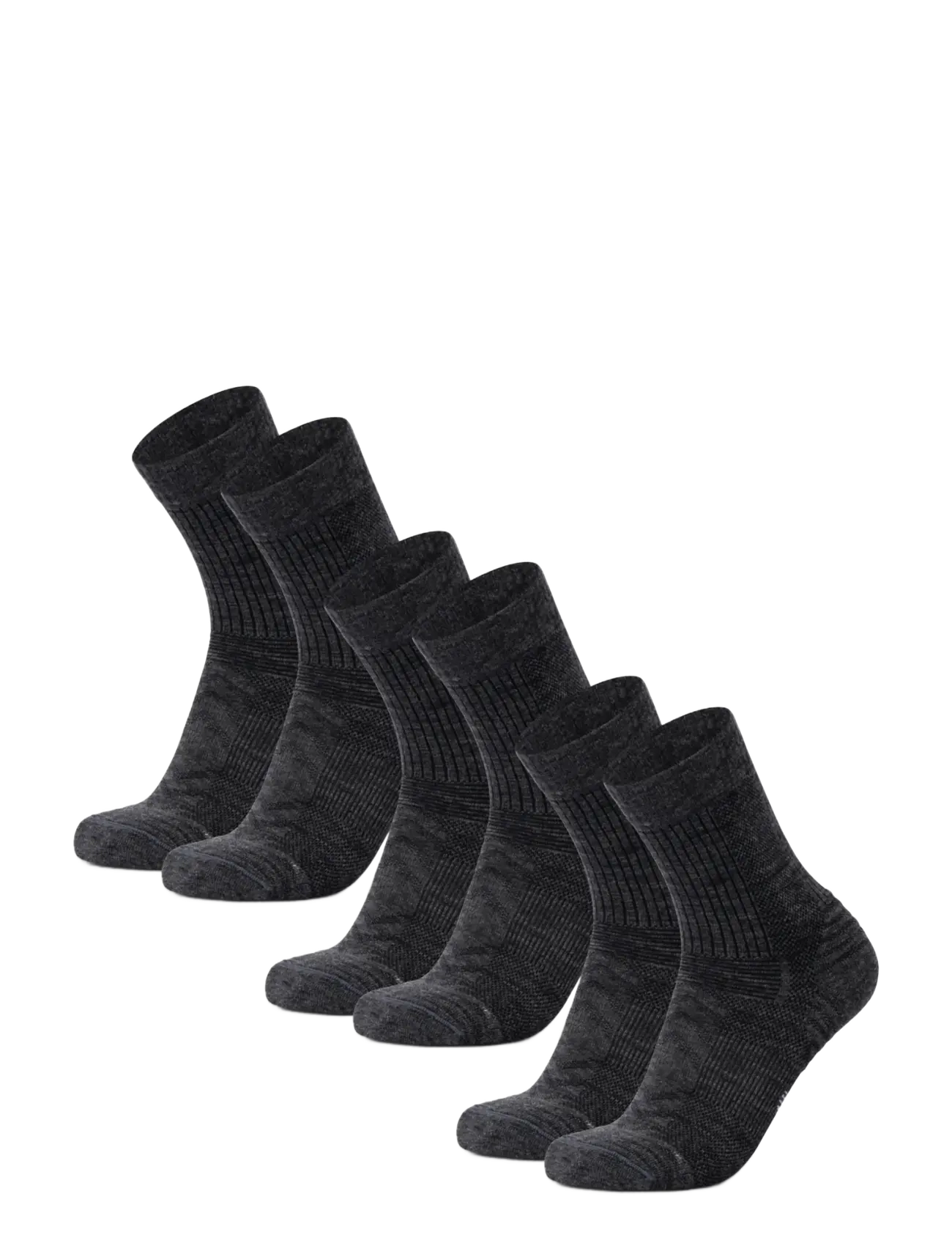Dänisch ENDURANCE Hell Hiking Crew Socken 3-Pack Grau - 39-42 - Damen