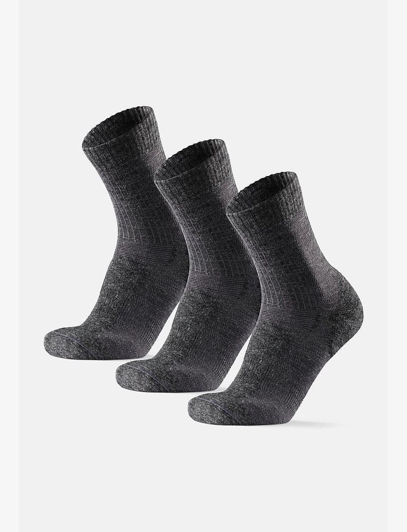 Danish Endurance - Light Hiking Crew Socks 3-pack - träningsstrumpor - grey - 1