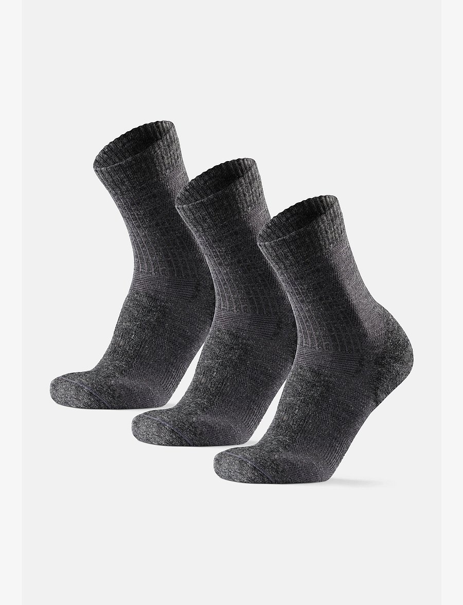 Danish Endurance - Light Hiking Crew Socks 3-pack - sportstrømper - grey - 1