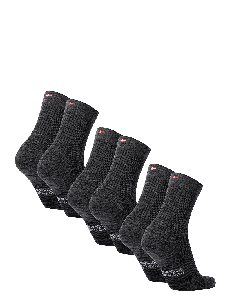 Danish Endurance - Light Hiking Crew Socks 3-pack - träningsstrumpor - grey - 2
