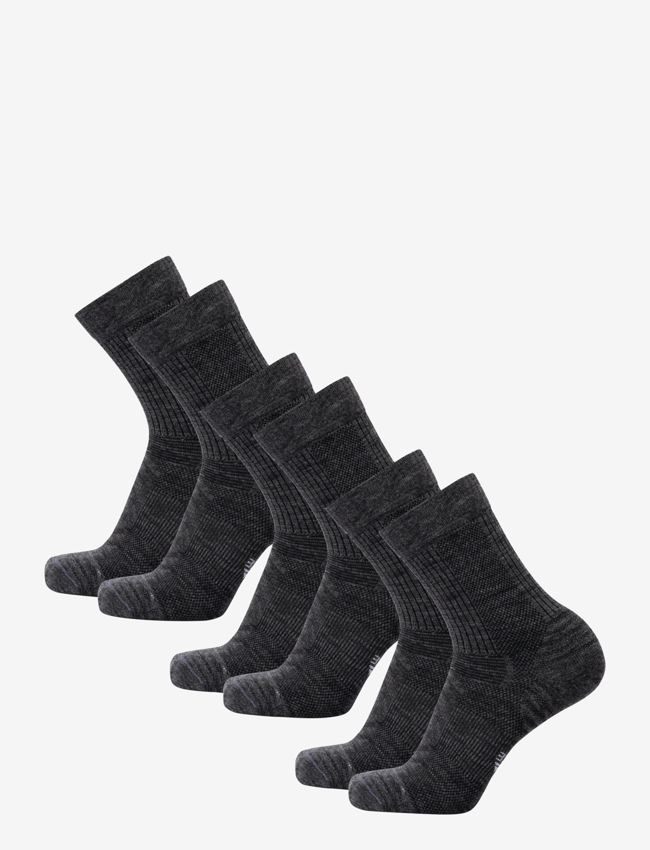 Danish Endurance - Light Hiking Crew Socks 3-pack - träningsstrumpor - grey - 3