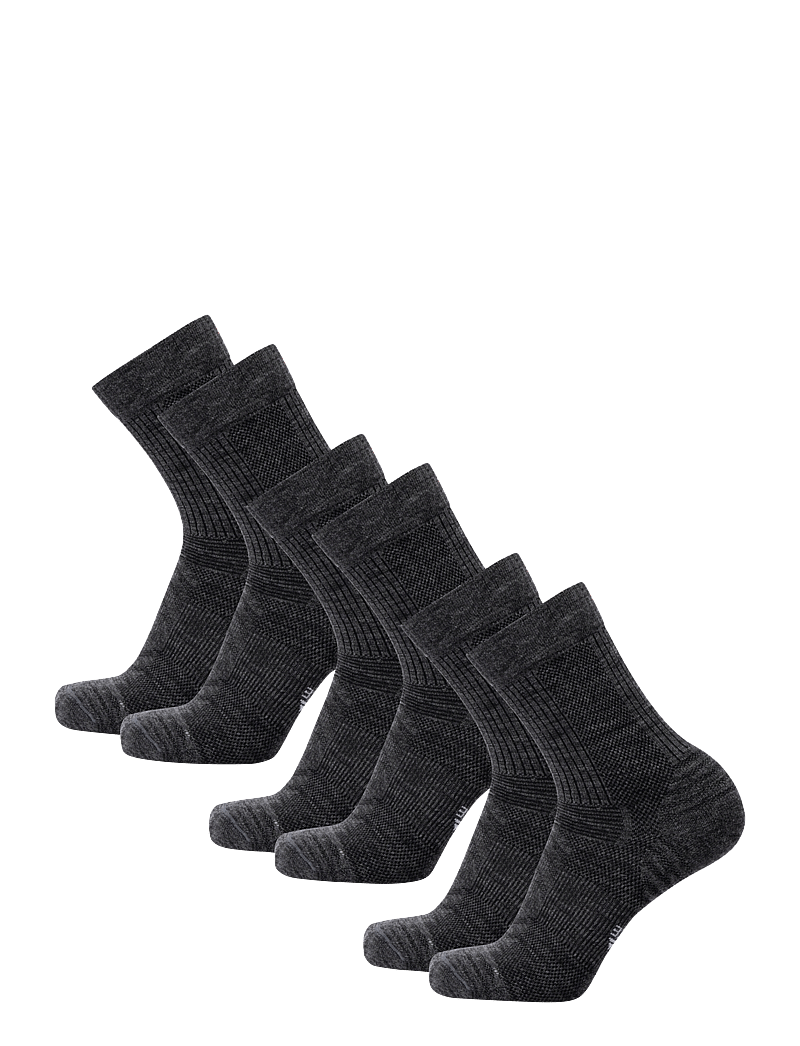 Danish Endurance - Light Hiking Crew Socks 3-pack - träningsstrumpor - grey - 3
