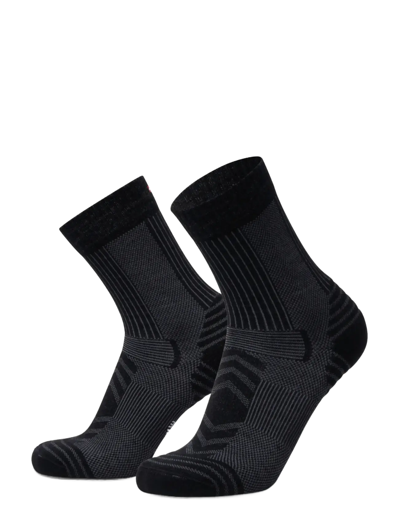 Danish Endurance Light Hiking Crew Socks 1-pack - Tøj - BLACK / black
