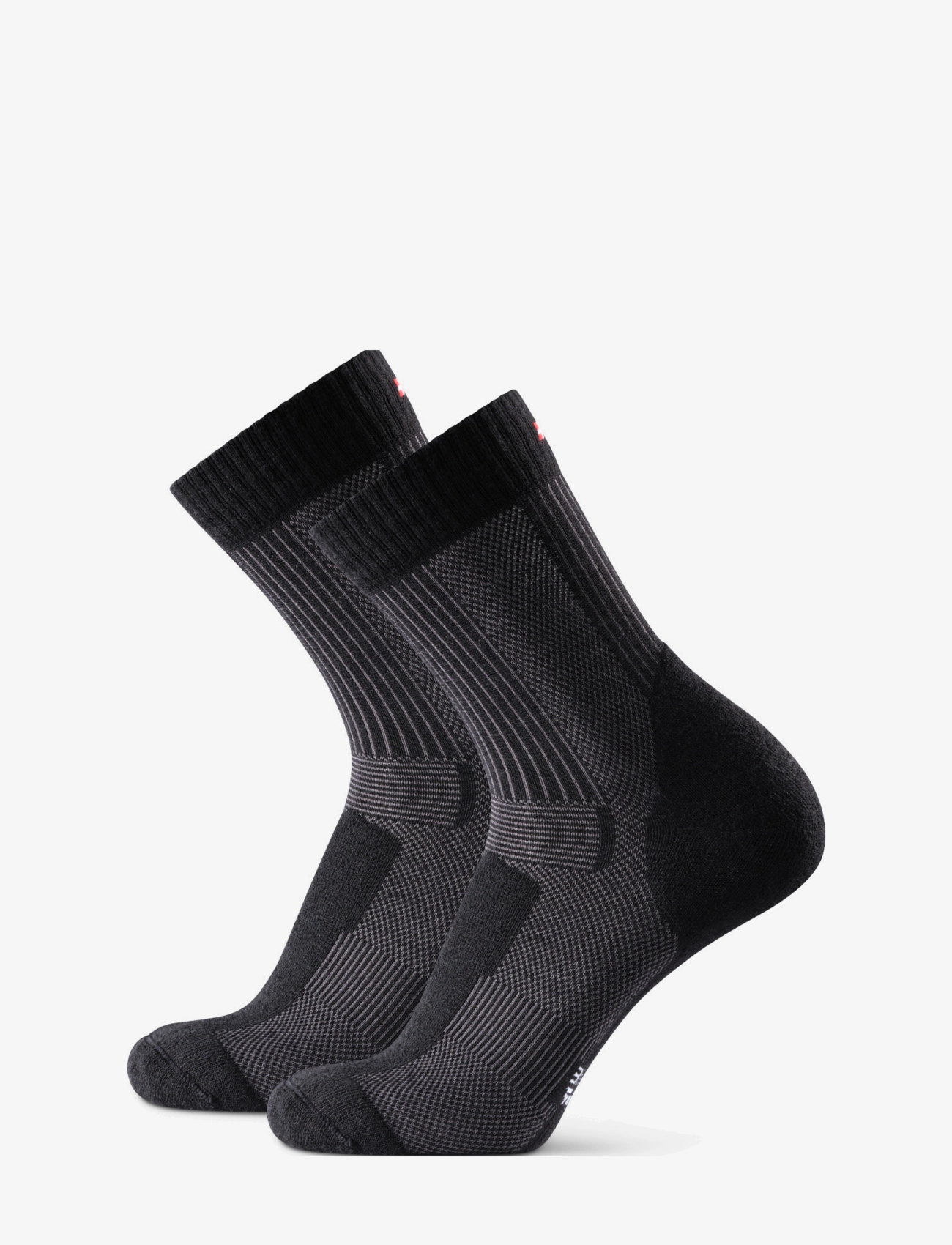 Danish Endurance - Light Hiking Crew Socks 1-pack - Íþróttasokkar - black - 4