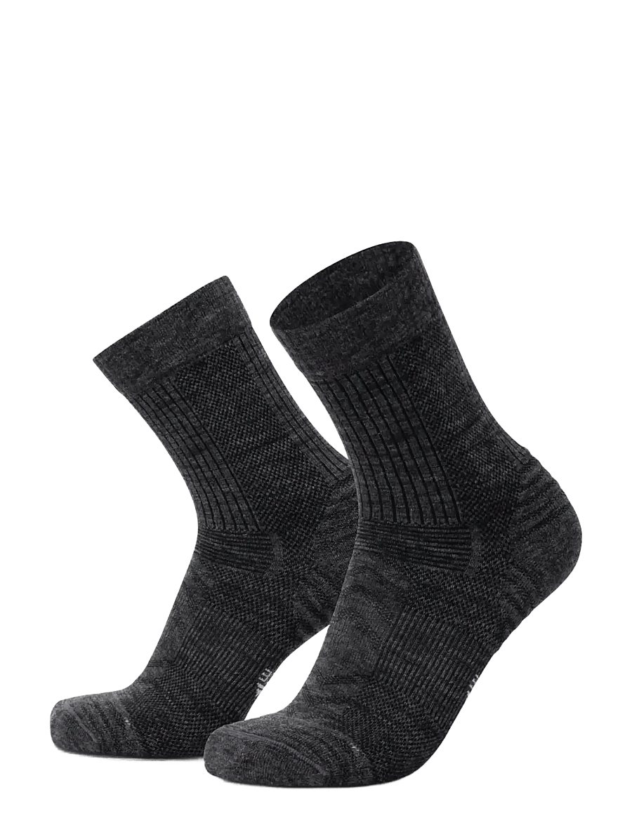 Danish Endurance - Light Hiking Crew Socks 1-pack - Íþróttasokkar - dark grey - 1
