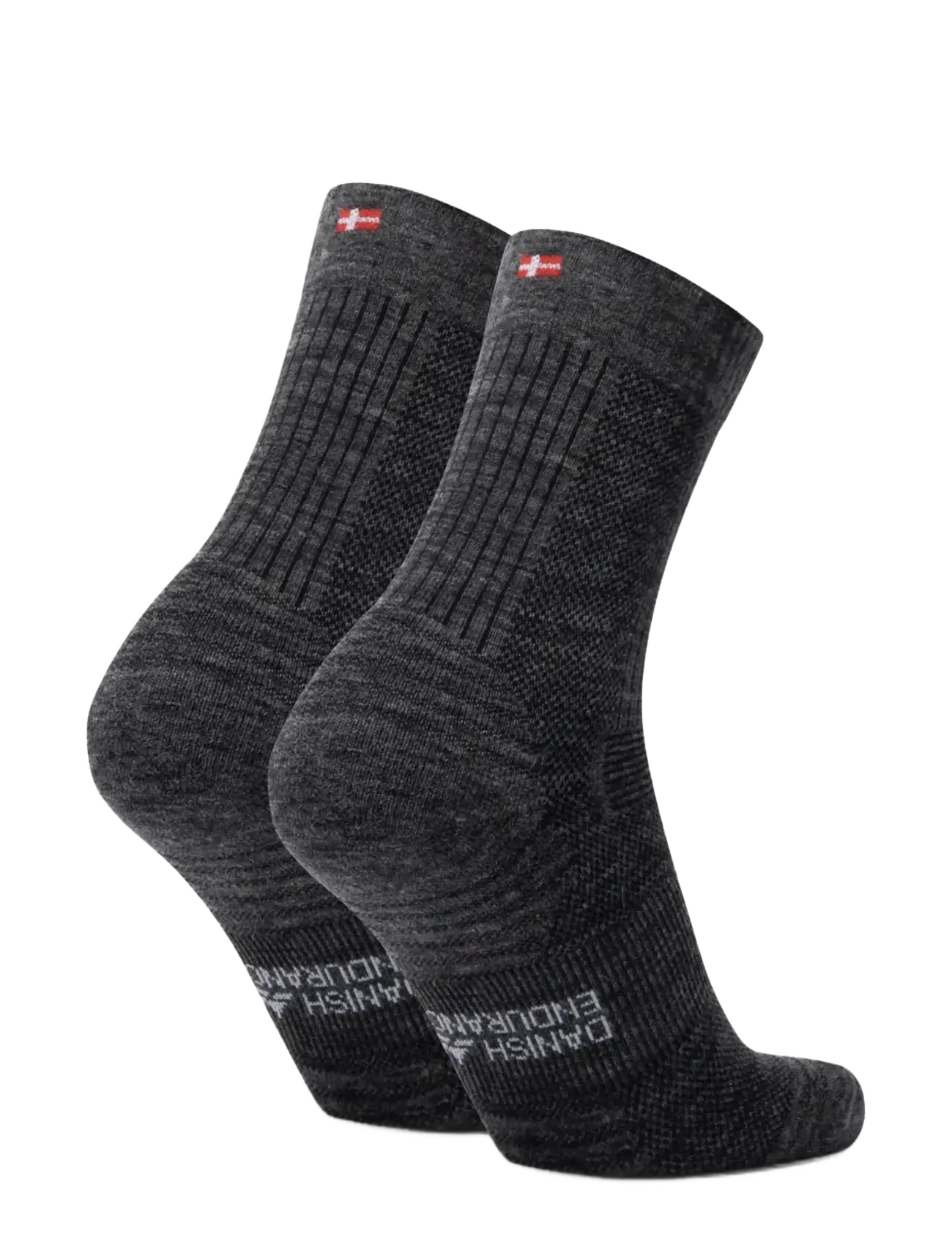Danish Endurance - Light Hiking Crew Socks 1-pack - Íþróttasokkar - dark grey - 2