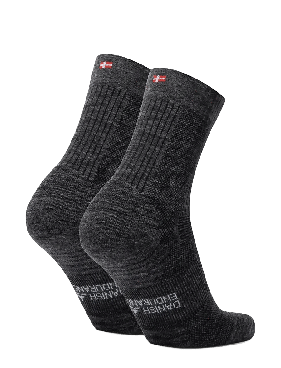 Danish Endurance - Light Hiking Crew Socks 1-pack - Íþróttasokkar - dark grey - 2