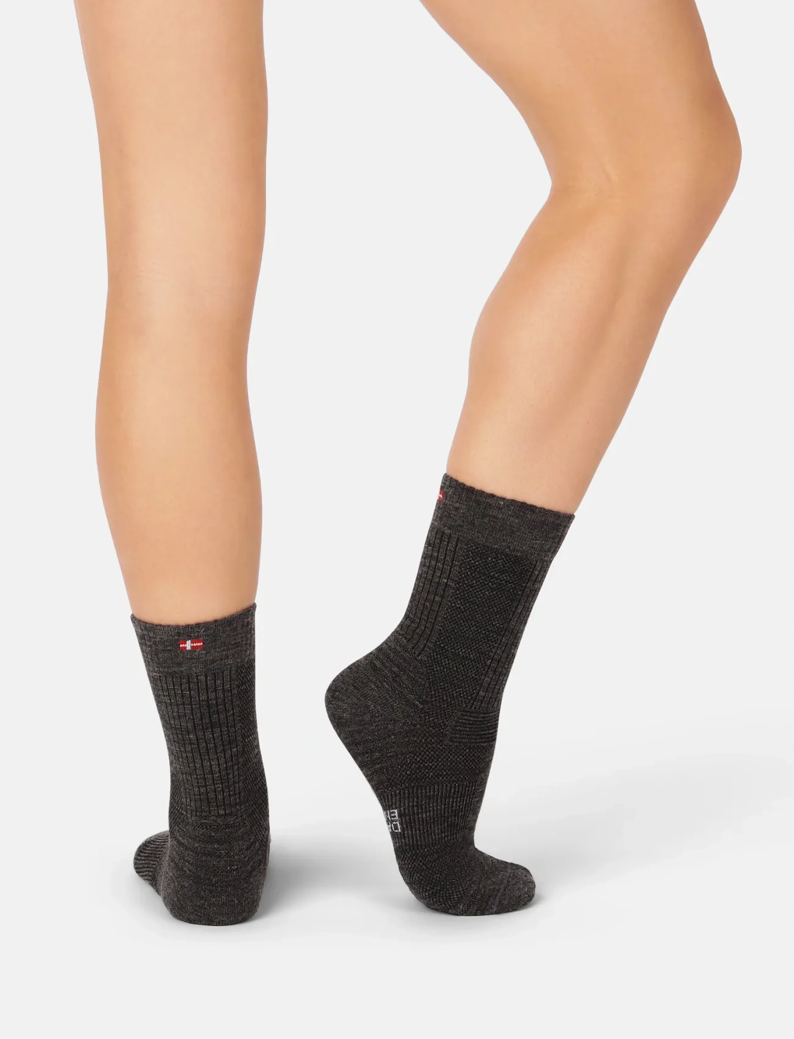 Danish Endurance - Light Hiking Crew Socks 1-pack - Íþróttasokkar - dark grey - 4