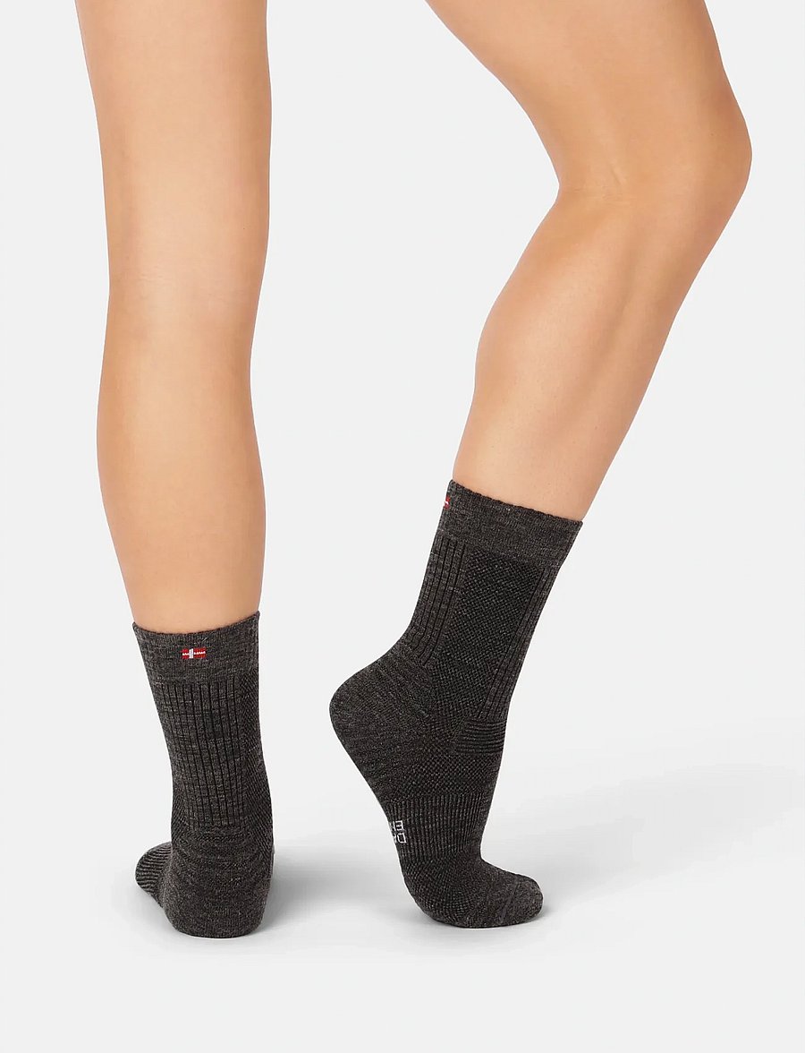 Danish Endurance - Light Hiking Crew Socks 1-pack - Íþróttasokkar - dark grey - 4