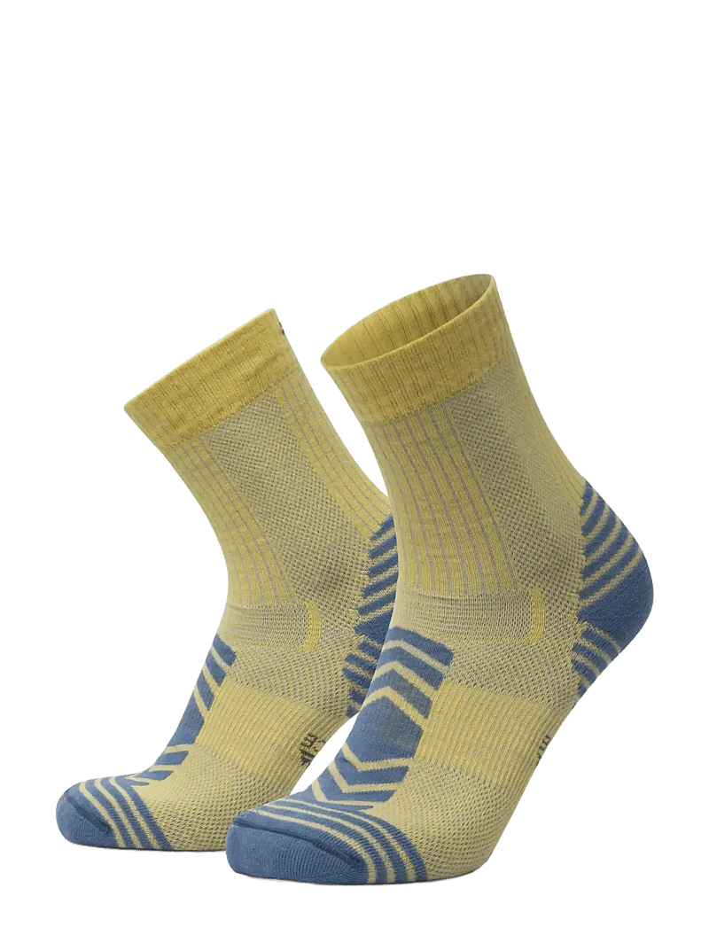 Danish Endurance - Light Hiking Crew Socks 1-pack - strümpfe - yellow/blue grey - 1