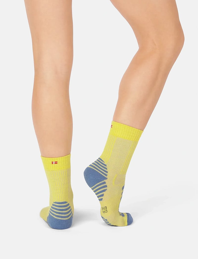 Danish Endurance - Light Hiking Crew Socks 1-pack - strümpfe - yellow/blue grey - 4