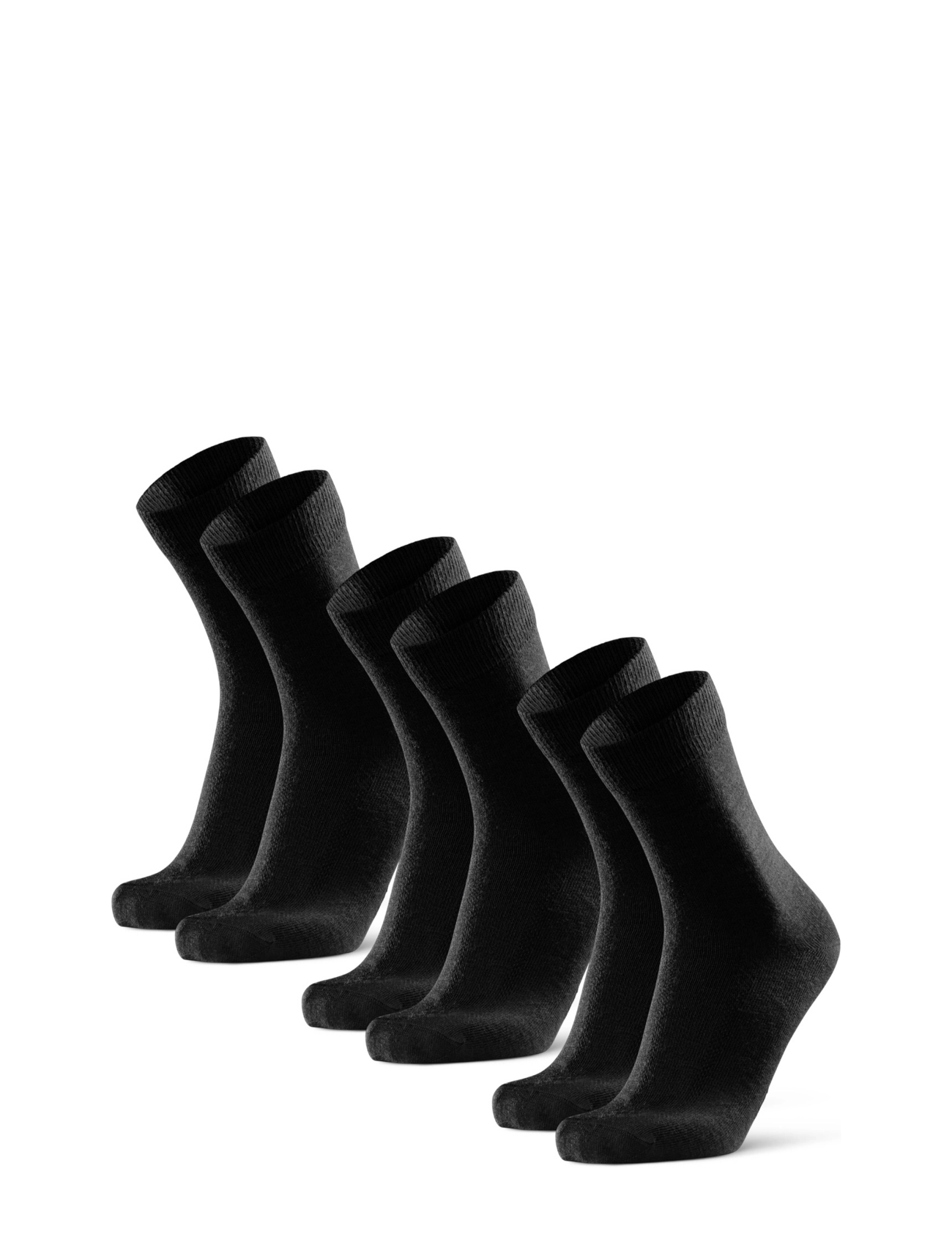 Danish Endurance Merino Crew Socks 3-pack - Underwear - BLACK / black