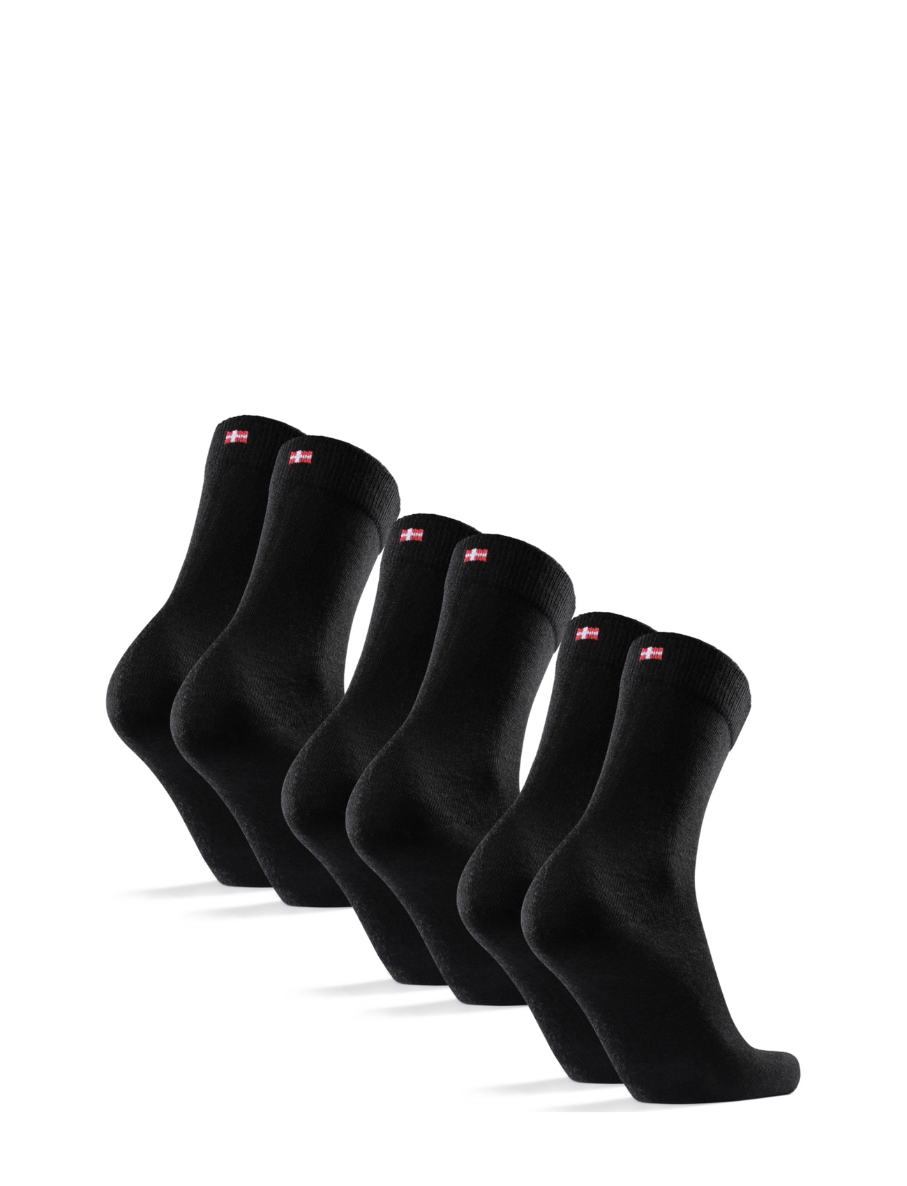 Danish Endurance - Merino Crew Socks 3-pack - sportstrømper - black - 2