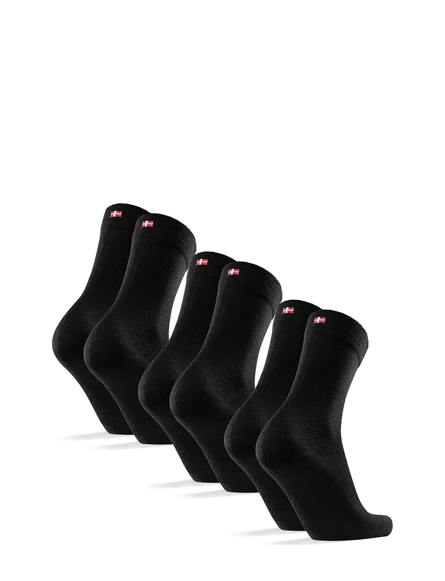 Danish Endurance - Merino Crew Socks 3-pack - sportstrømper - black - 2