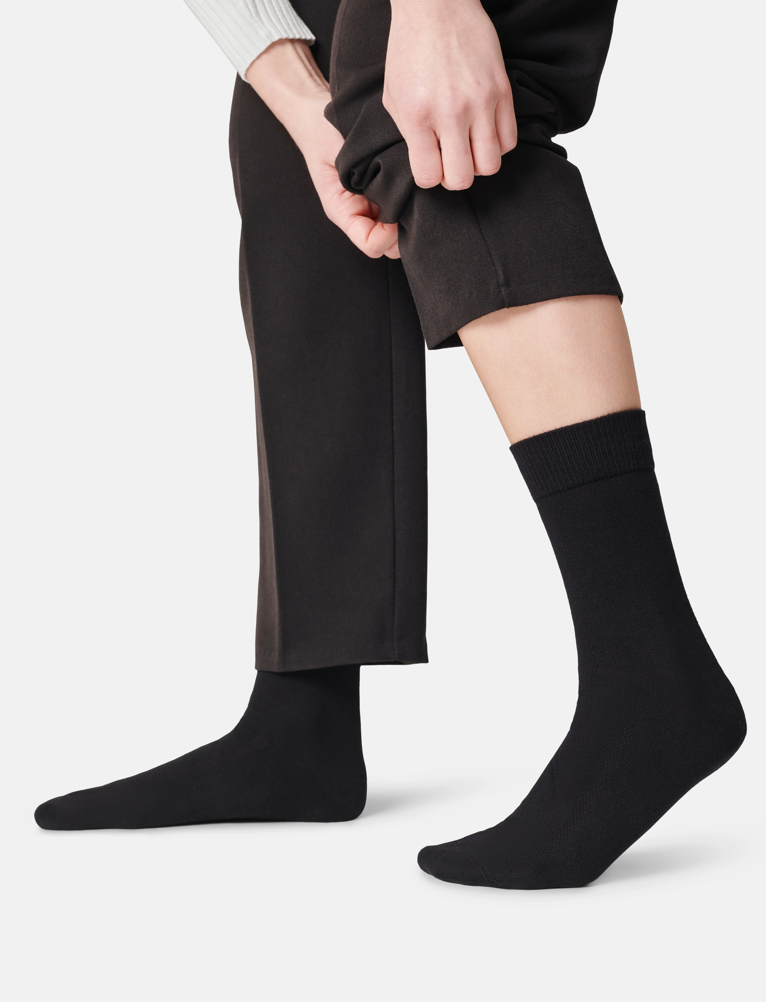 Danish Endurance Merino Crew Socks 3-Pack, 48-51, Socks, Schwarz - Regular Männerswear