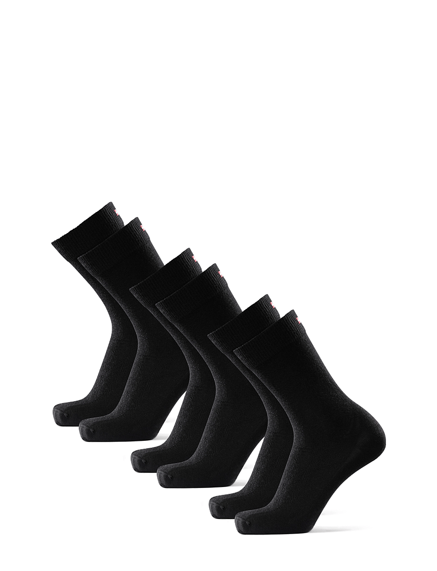 Danish Endurance - Merino Crew Socks 3-pack - sportstrømper - black - 3