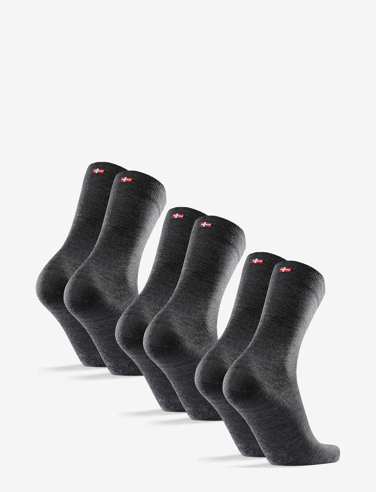 Danish Endurance - Merino Crew Socks 3-pack - sportstrømper - grey - 2