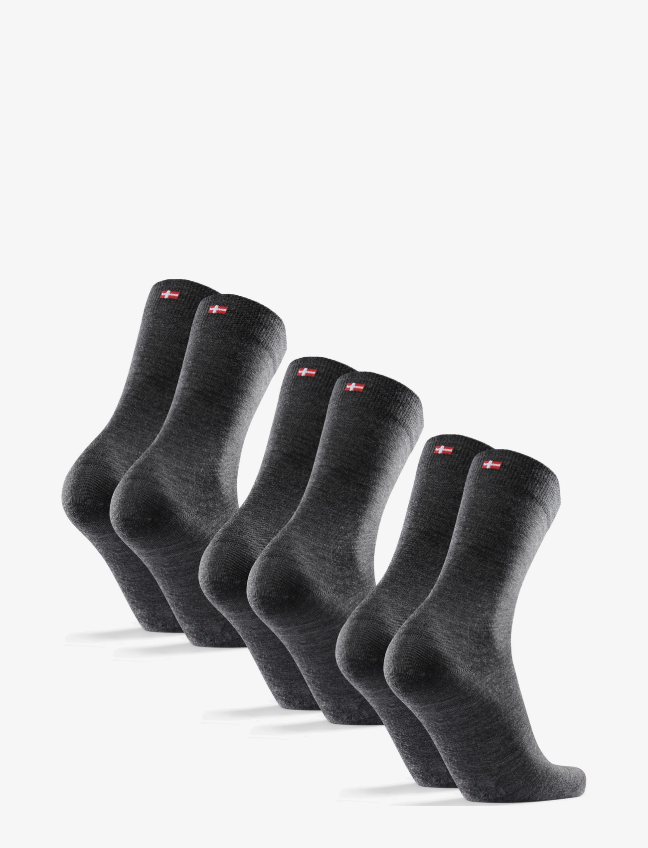 Danish Endurance - Merino Crew Socks 3-pack - strümpfe - grey - 2