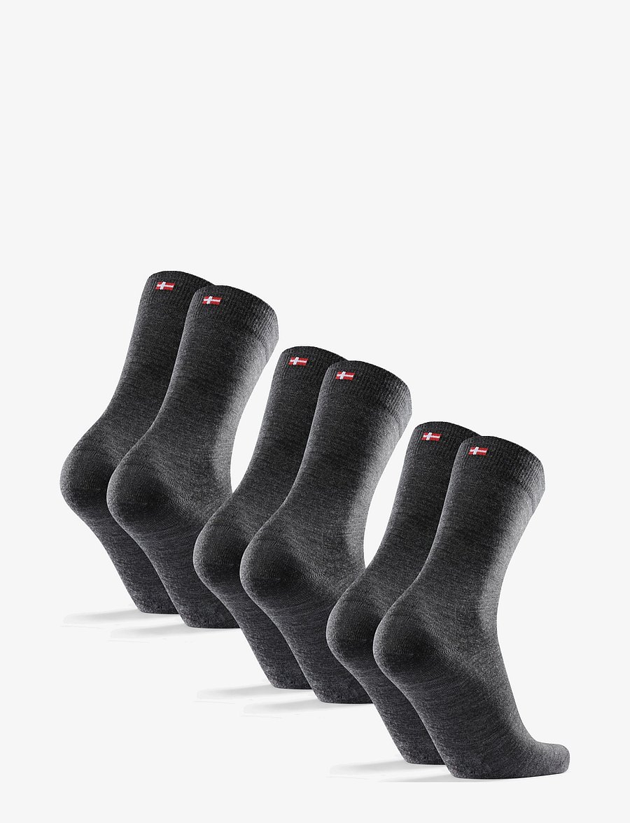 Danish Endurance - Merino Crew Socks 3-pack - strümpfe - grey - 2