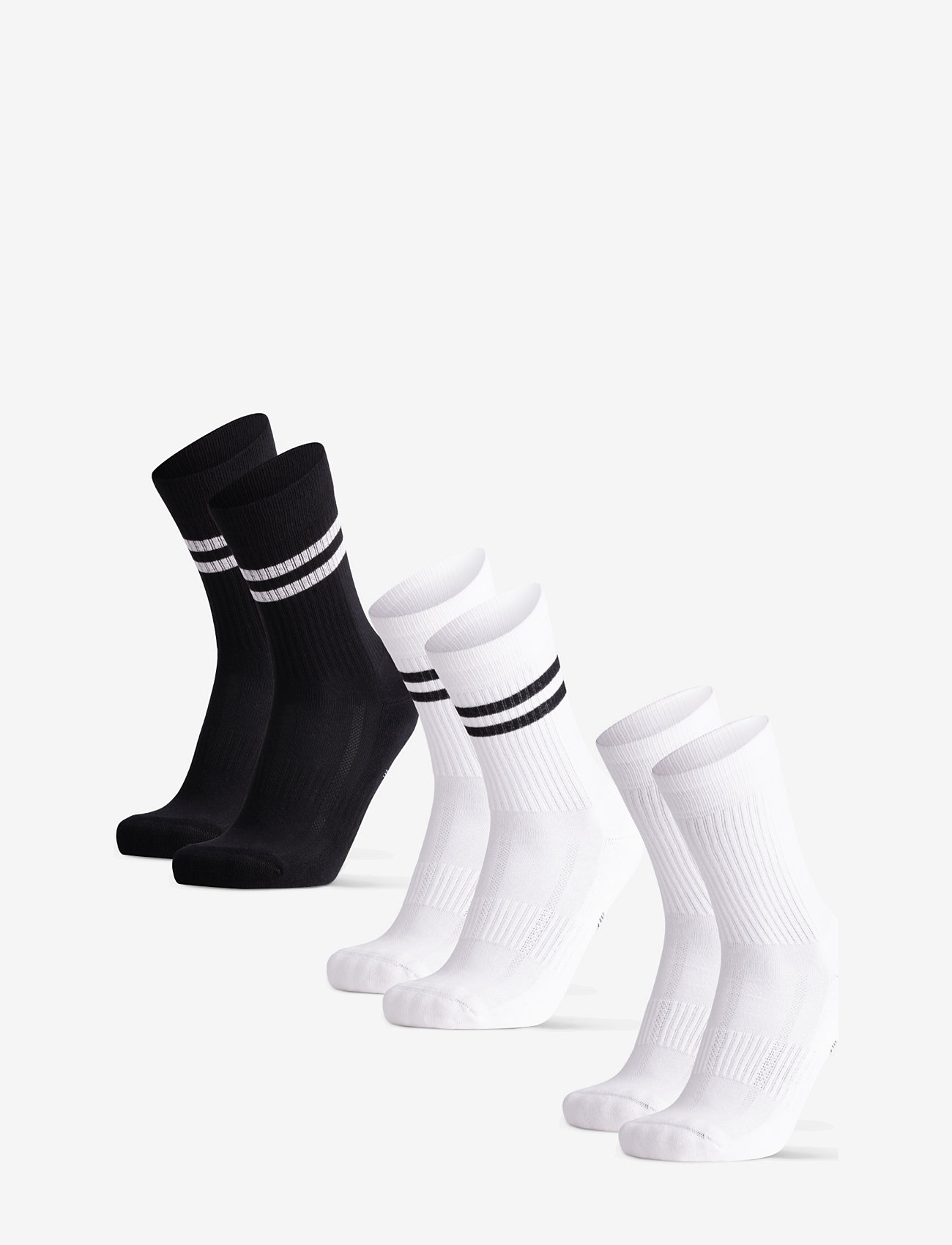 Danish Endurance - Tennis Crew Socks - julegaver under 500kr - multicolour (1x black/white, 1x white, 1x white/black) - 0