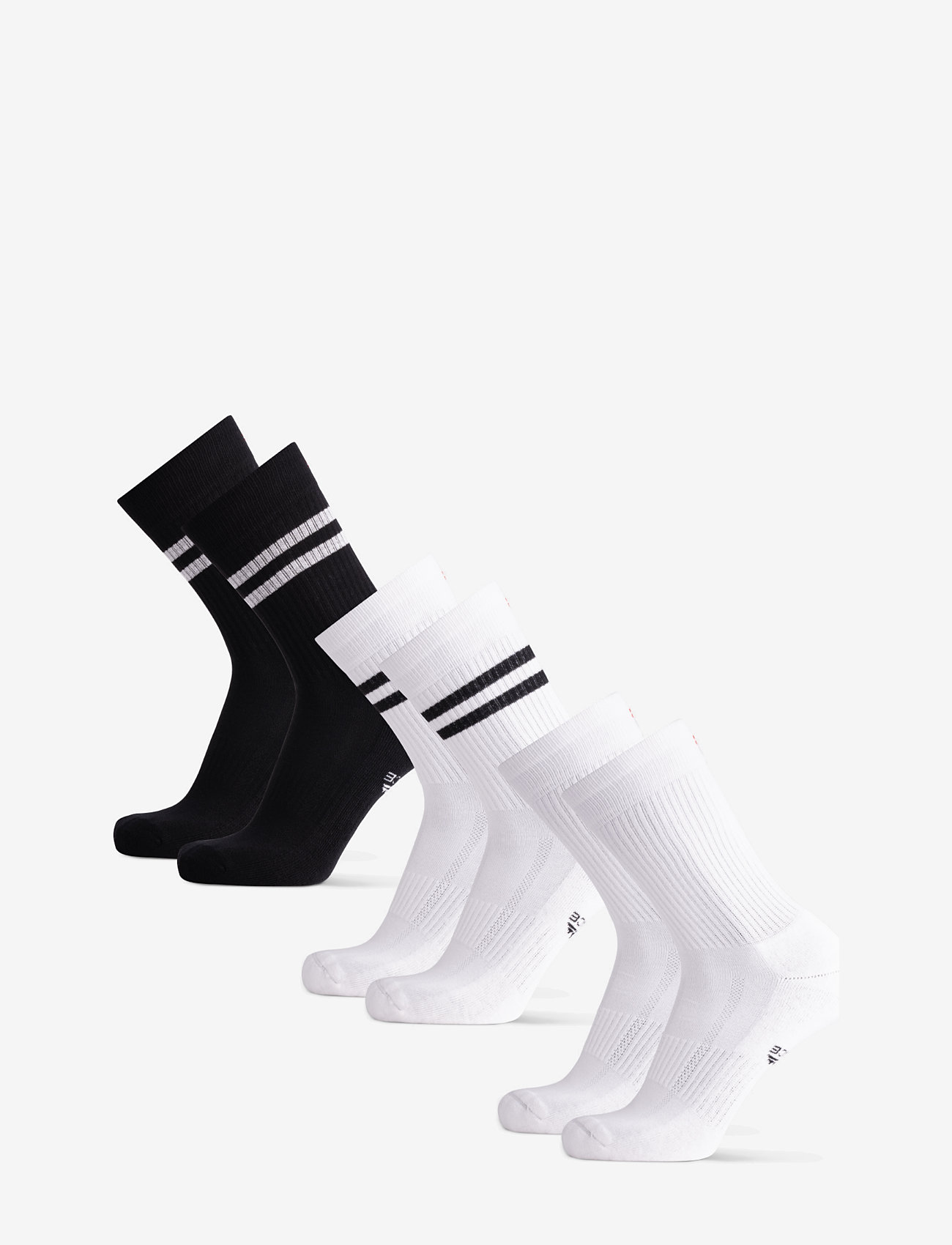 Danish Endurance - Tennis Crew Socks - julegaver under 500kr - multicolour (1x black/white, 1x white, 1x white/black) - 1