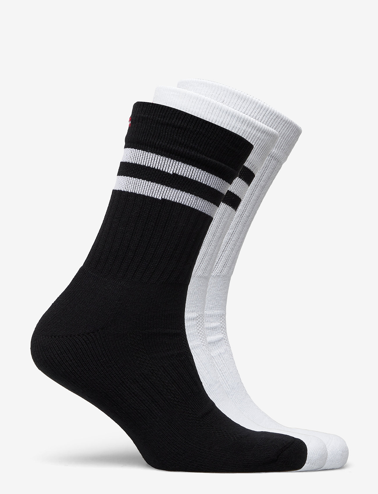 Danish Endurance - Tennis Crew Socks - julegaver under 500kr - multicolour (1x black/white, 1x white, 1x white/black) - 3