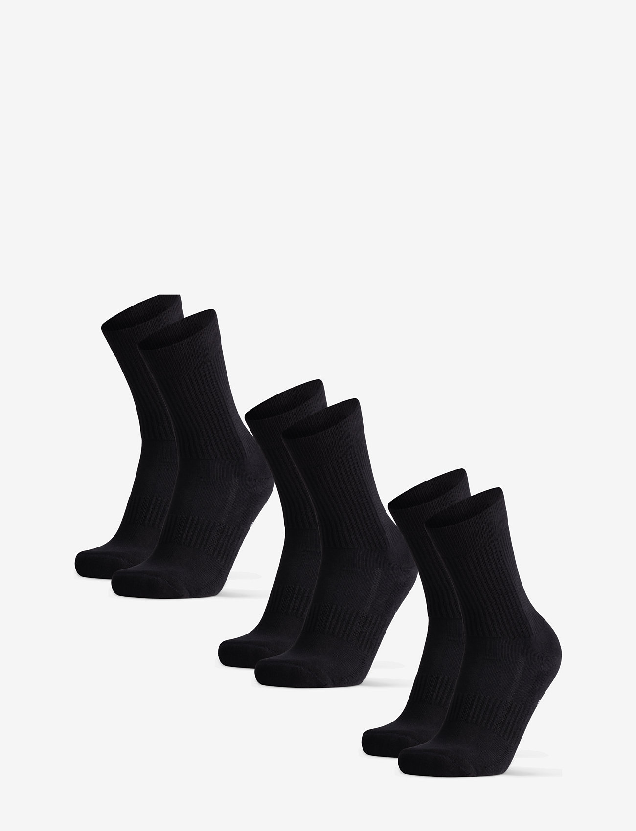 Danish Endurance - Tennis Performance Crew Socks 3 Pack - träningsstrumpor - black - 0