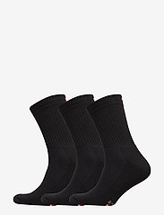 Tennis Crew Socks 3-pack - BLACK
