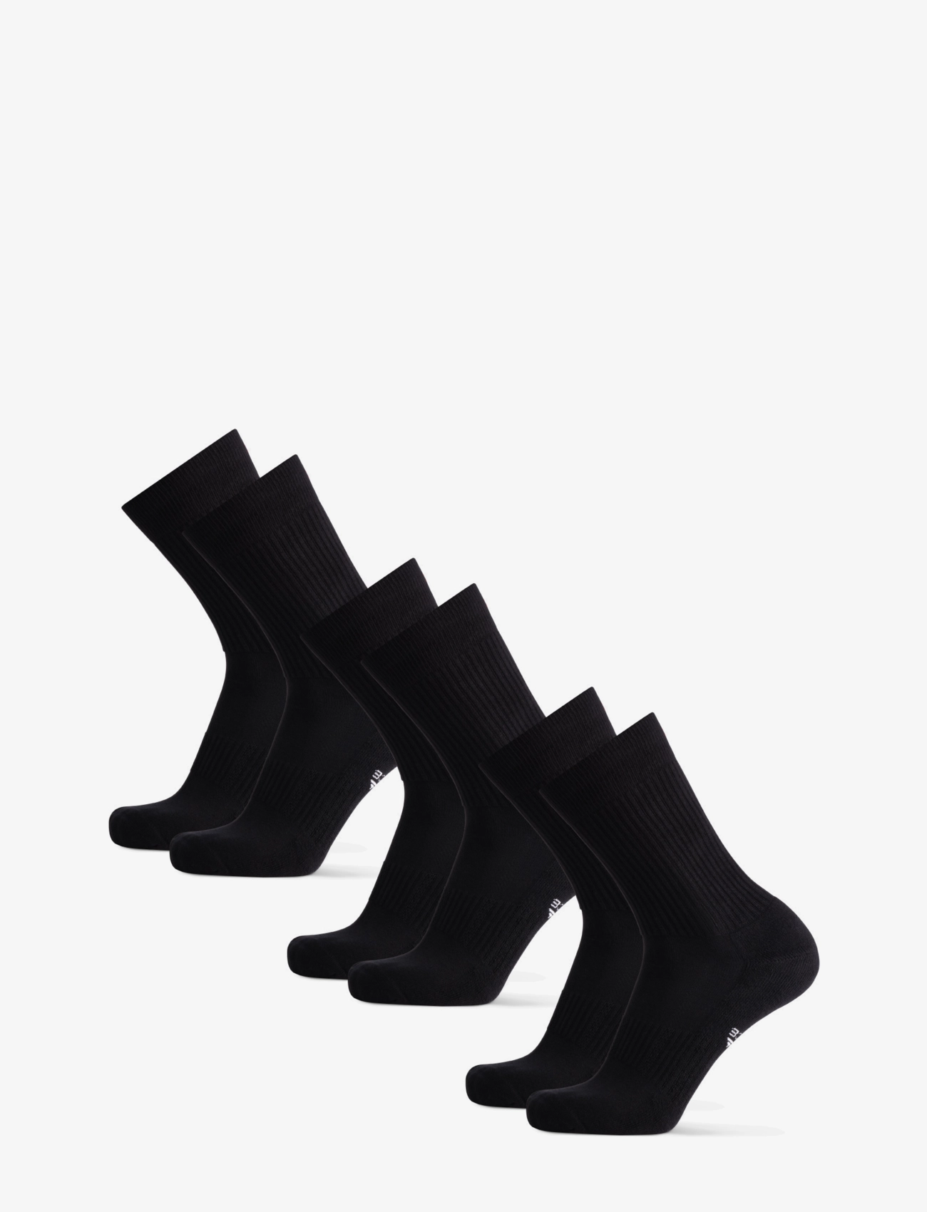 Danish Endurance - Tennis Crew Socks 3-pack - sportstrømper - black - 2