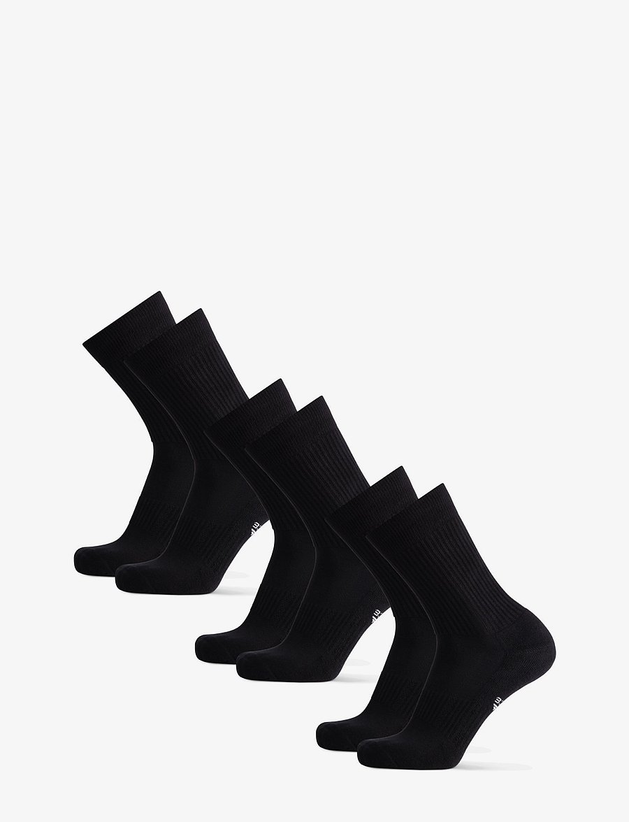 Danish Endurance - Tennis Crew Socks 3-pack - sportstrømper - black - 2