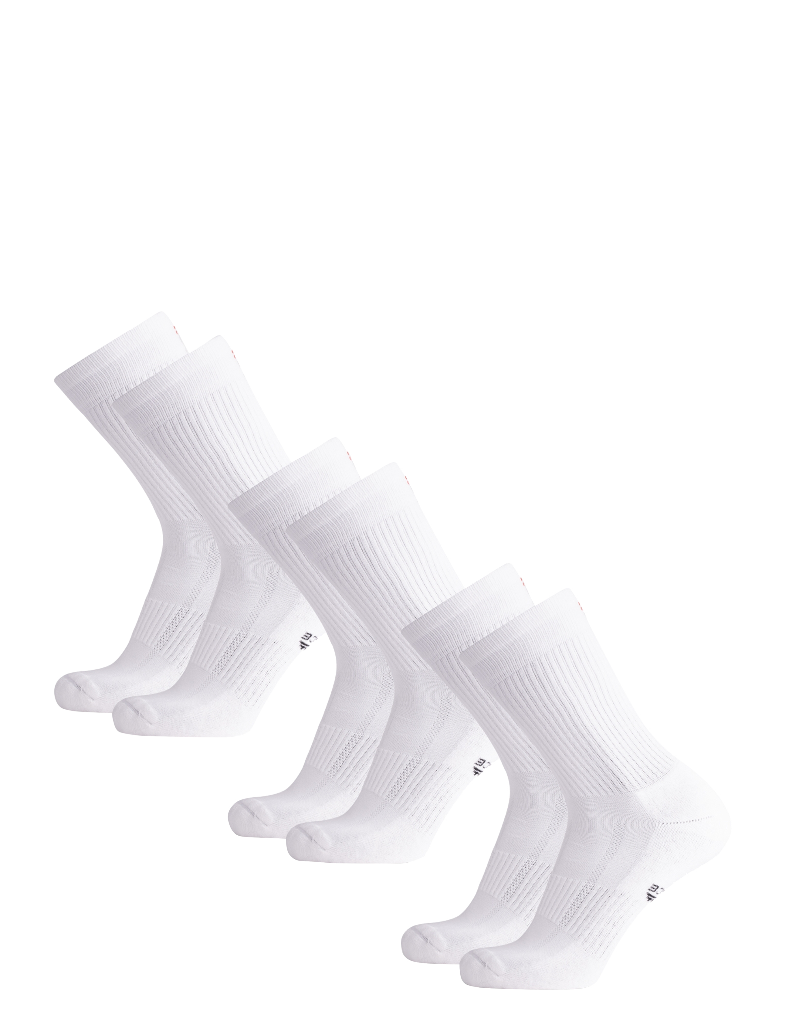 Danish Endurance - Tennis Crew Socks 3-pack - spordisokid - white - 3