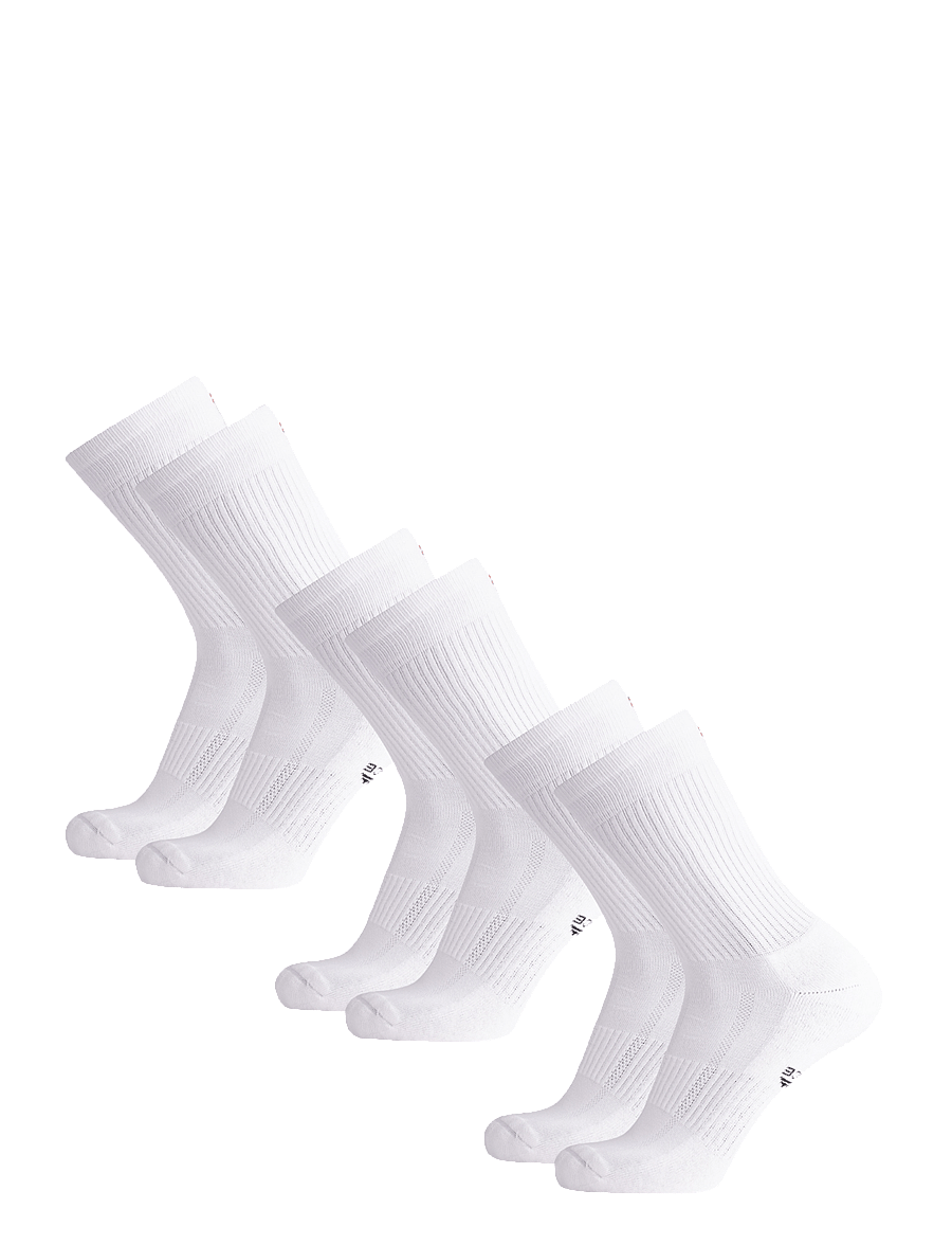 Danish Endurance - Tennis Crew Socks 3-pack - spordisokid - white - 3