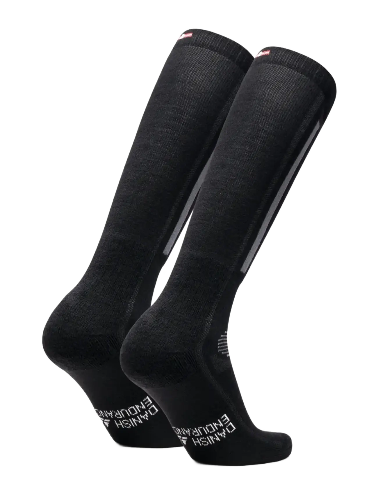 Danish Endurance - Alpine Ski Socks 1-pack - black/dark grey - 2