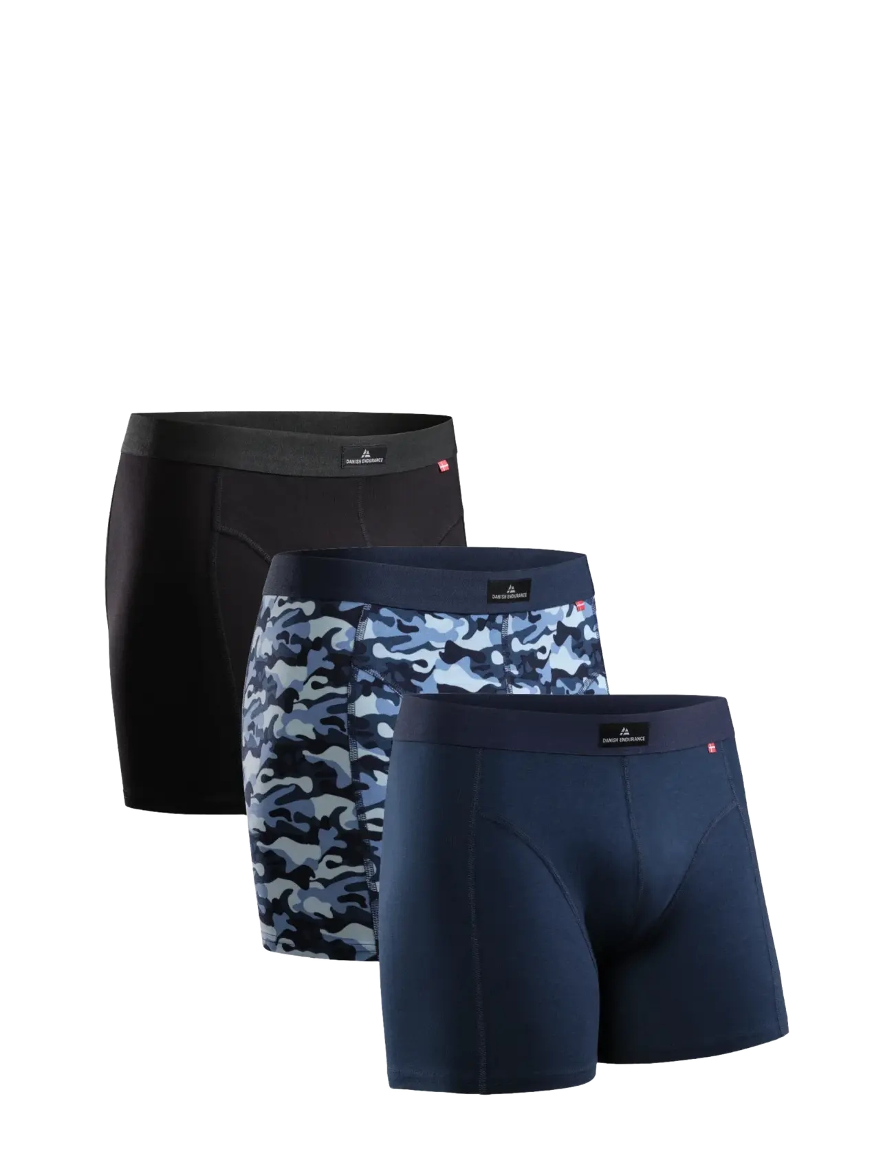 Danish Endurance Classic Trunks (Men) 3-Pack, M, Sport, Blau - Boxers, Männerswear